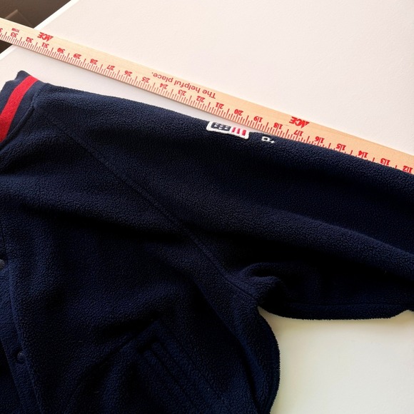 VTG 1995 Polo Sport Ralph Lauren Varsity Jacket Mens Med Blue Red USA Olympics - Picture 5 of 15